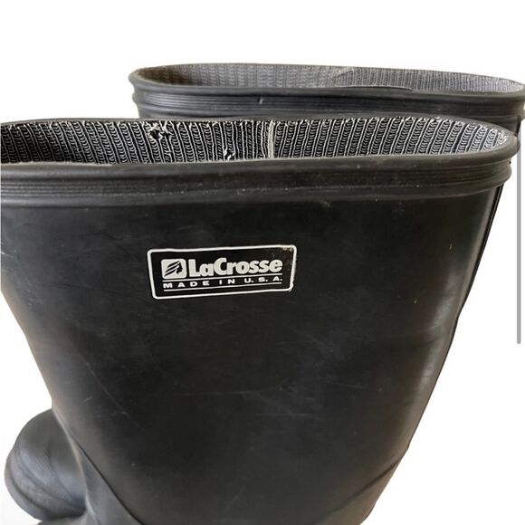 Lacrosse kids black rubber rain boots Sz
13 - Picture 2 of 13